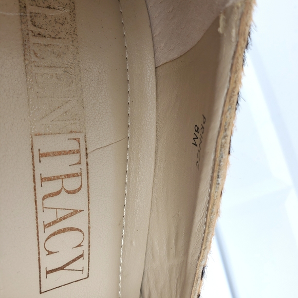 Ellen Tracy Leopard Print Leather Prince Pumps 8M - Picture 7 of 8